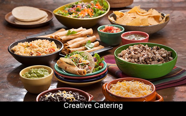 Creative Catering: Family style layout of menu items
