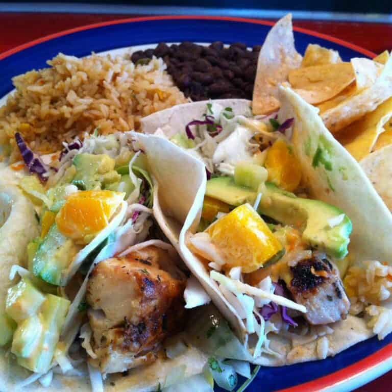 Fish tacos at Border Cafe